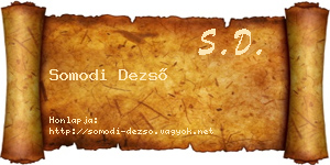 Somodi Dezső névjegykártya